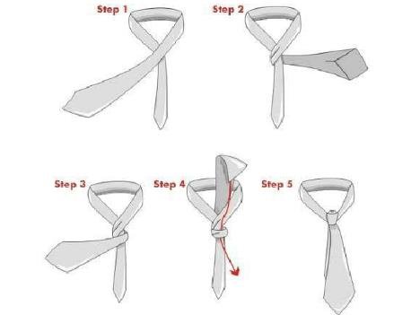 领带打法图解最简单，3种基础领带打法图解